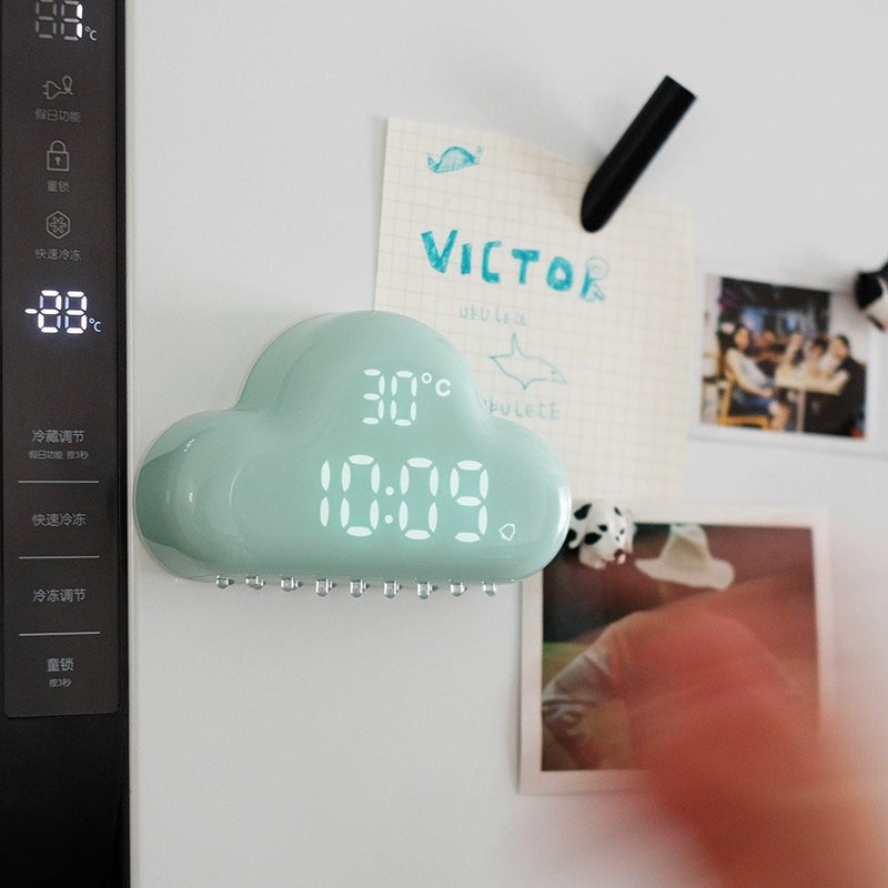 AlarmClock Cloud MUID - Digital Alarm Clock with LED Display, Adjustable Brightness, and Temperature 5