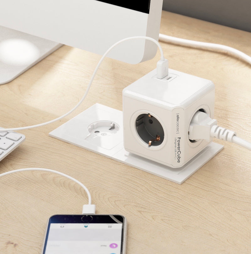 PowerCube Original USB A+C - Compact Power Strip with USB-A and USB-C Charging Ports 5